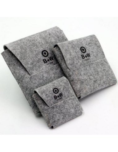 Felt Pouch B+W L-size for 1-filter up to 95mm 1100610