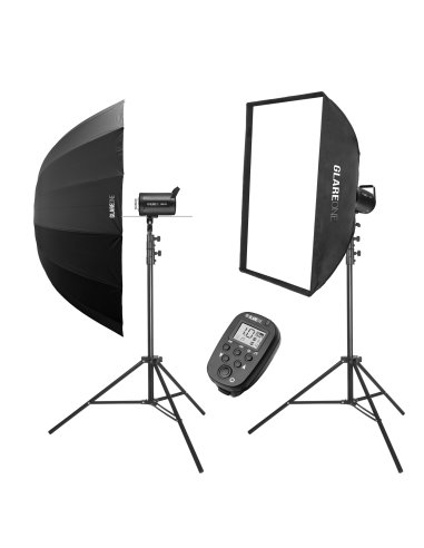 GlareOne Vega 200 Starter Kit - studio lighting kit