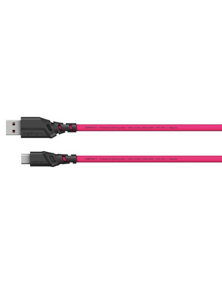 Mathorn tethering cable MTC-200M 2m 10Gbps 60W USB C-A Magenta
