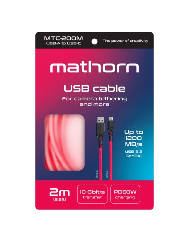 Mathorn tethering cable MTC-200M 2m 10Gbps 60W...