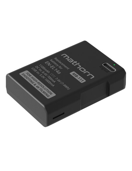 Akumulator Mathorn MB-111 1100mAh USB-C zamiennik EN-EL14a