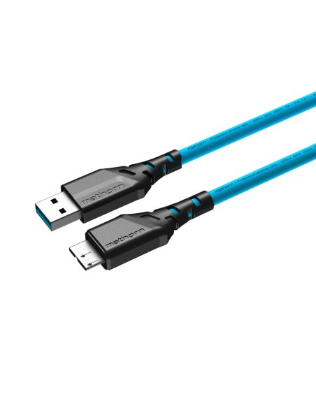 Kabel fotograficzny Mathorn MTC-220 2m 10Gbps USB A-MicroB ArcticBlue
