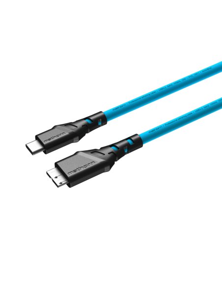 Kabel fotograficzny Mathorn MTC-230 2m 10Gbps USB C - MicroB ArcticBlue