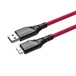 Mathorn tethering cable MTC-220M 2m 10Gbps USB A - MicroB Magenta