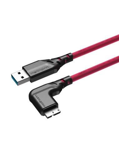 Mathorn tethering cable MTC-521M 5m 10Gbps USB A - MicroB 90° Magenta