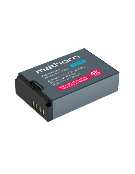 Akumulator Mathorn MB-105 850mAh USB-C zamiennik Canon LP-E12