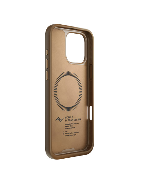 Peak Design Mobile Etui Everyday Case Clarino iPhone 16 Pro Max - Brązowy