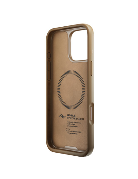 Peak Design Mobile Etui Everyday Case Clarino iPhone 16 Pro Max - Brązowy