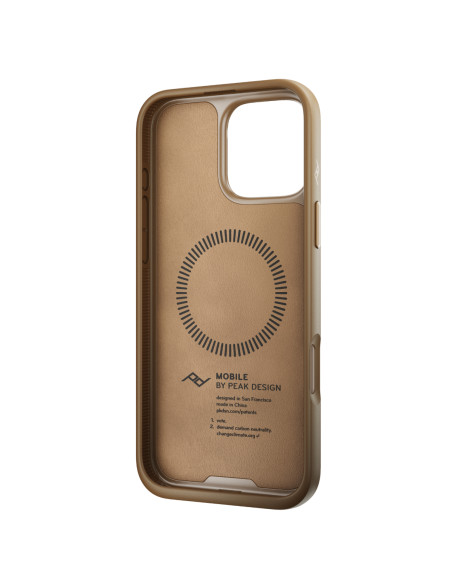 Peak Design Mobile Etui Everyday Case Clarino iPhone 16 Pro Max - Brązowy