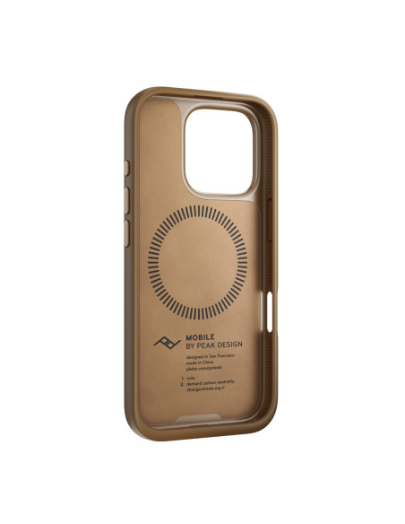 Peak Design Mobile Etui Everyday Case Clarino iPhone 16 Pro - Brązowy