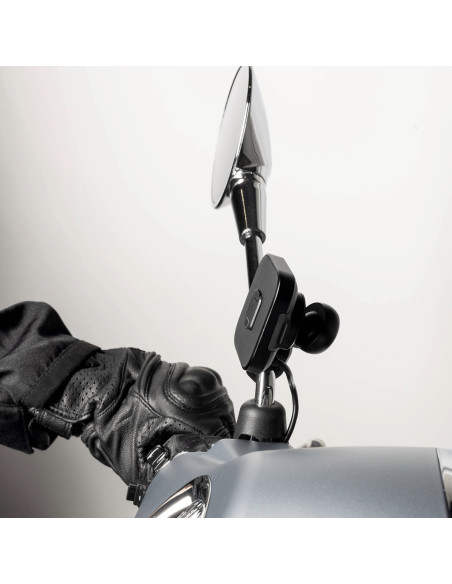 Peak Design Mobile Motorcycle Mount Mirror Mount Charging Black