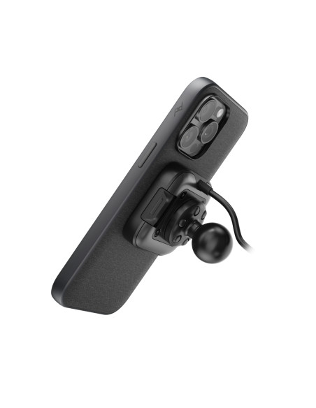 Peak Design Mobile Motorcycle Mount 1" Ball Adapter: Locking & Charging Black