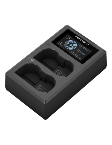 Mathorn Dual Battery Charger MBC-D210 USB-C for...