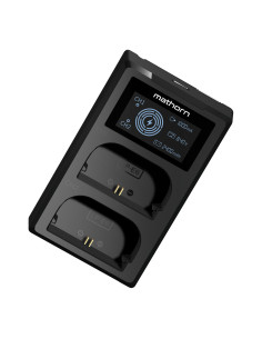 Mathorn Dual Battery Charger MBC-D200 USB-C for Canon...