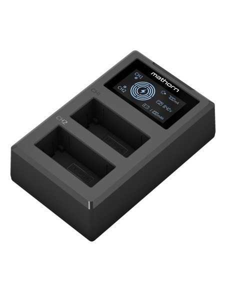 Mathorn Dual Battery Charger MBC-D130 USB-C for Fujifilm NP-W126S