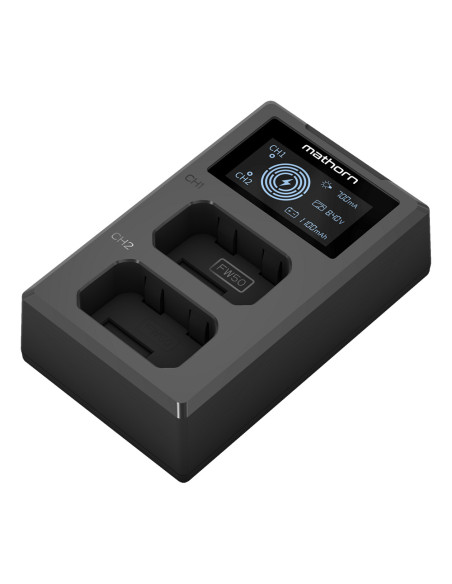 Mathorn Dual Battery Charger MBC-D120 USB-C for Sony NP-FW50