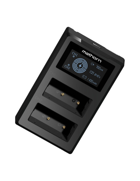Ładowarka dwukanałowa Mathorn MBC-D107 USB-C do Canon LP-E17