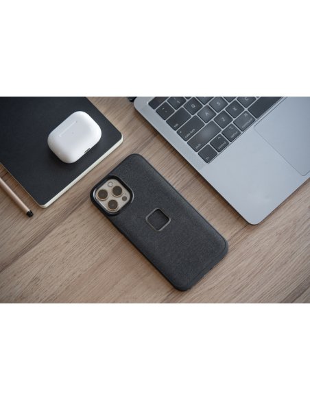 Peak Design Mobile Etui Everyday Case Fabric iPhone 15 Pro v2 - Szarozielone