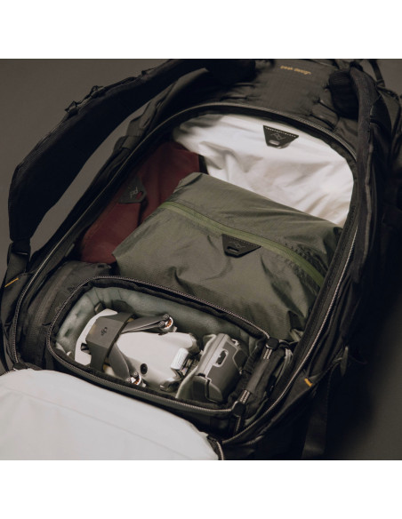 Zestaw Plecak Outdoor Peak Design Backpack 45L Biały + Wkład Travel Line Peak Design Camera Cube v2 Large