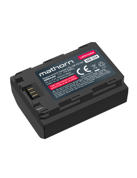 Akumulator Mathorn MB-224 Ultimate 2600mAh USB-C zamiennik NP-FZ100