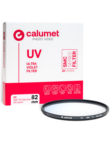 Calumet Filter UV SMC TG 82 mm Ultra Slim 28 Layers