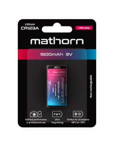 Mathorn Ultimate CR123A 1500mAh Lithium Battery