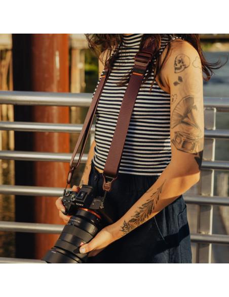 Pasek na szyję lub ramię SLIDE LITE Eclipse v3 - fioletowy