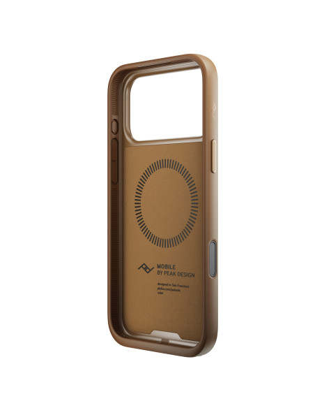 Peak Design Mobile Everyday Clarino Loop Case iPhone 17 Pro Max Tan - brązowy