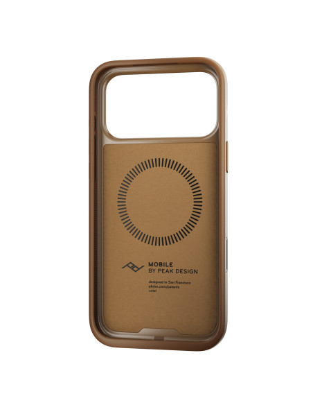 Peak Design Mobile Everyday Clarino Loop Case iPhone 17 Pro Max Tan - brązowy