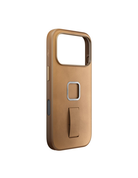 Peak Design Mobile Everyday Clarino Loop Case iPhone 17 Pro Tan - brązowy