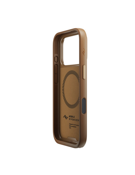 Peak Design Mobile Everyday Clarino Loop Case iPhone 17 Pro Tan - brązowy