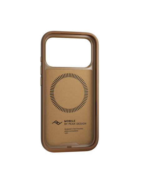 Peak Design Mobile Everyday Clarino Loop Case iPhone 17 Pro Tan - brązowy