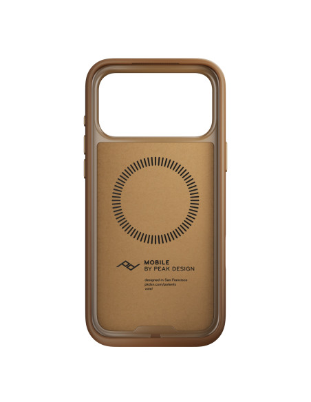 Peak Design Mobile Everyday Clarino Case iPhone 17 Pro Max Tan