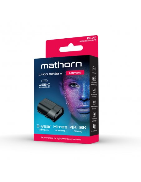 Bateria Mathorn MB-244 Ultimate 2600mAh USB-C zamiennik BLX-1