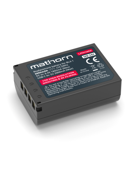 Bateria Mathorn MB-244 Ultimate 2600mAh USB-C zamiennik BLX-1