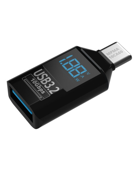 Miernik Adapter Mathorn MPMA-10CA60 USB C do A LED PD 60W 3A VAW 10Gbps