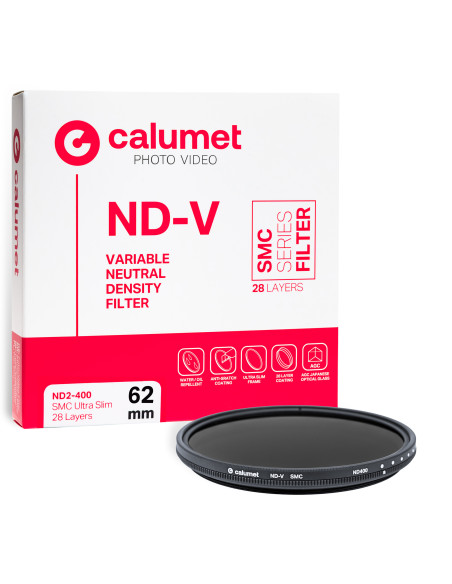 Calumet Filter Variable ND2-400 SMC 62 mm Ultra Slim 28 Layers