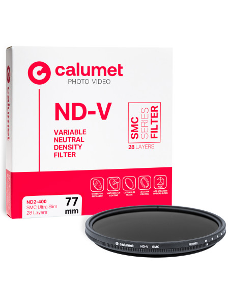 Calumet Filter Variable ND2-400 SMC 77 mm Ultra Slim 28 Layers