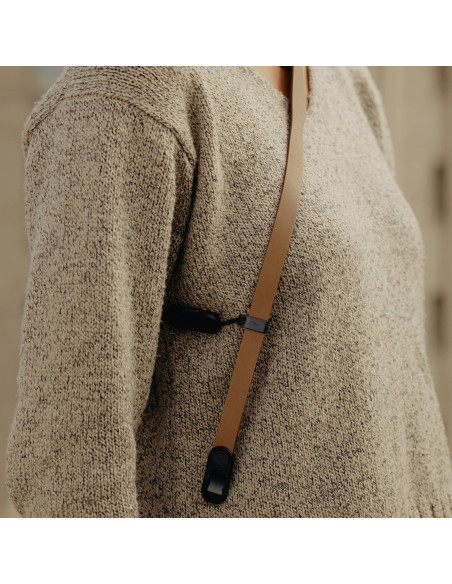 Pasek Peak Design Form Leather Camera Strap Standard Tan - brązowy