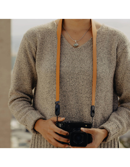 Pasek Peak Design Form Leather Camera Strap Standard Amber - bursztynowy