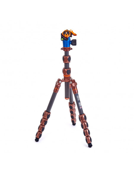 Statyw 3 Legged Thing Leo 2.0 Bronze, włókna węglowe, 5-sekcji, udźwig 30kg, głowica Pro Lever