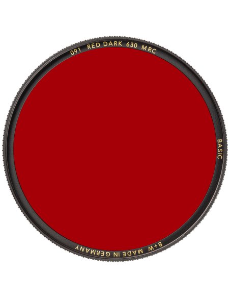 Filtr czerwony ciemny B+W Basic 091 Red Dark 630 MRC 1102705 82mm