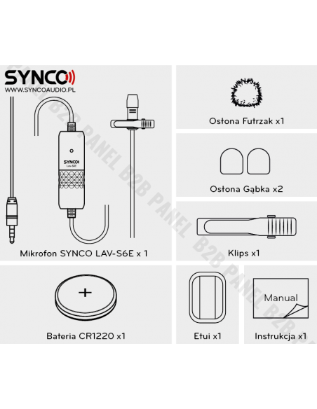 Synco S6E lavalier microphone