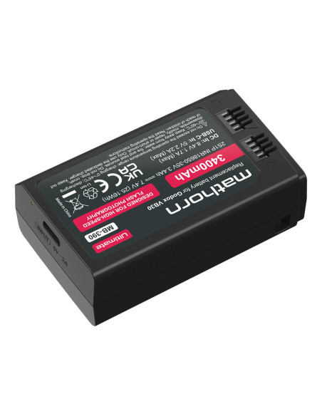 Akumulator Mathorn MB-390 Ultimate 3400mAh USB-C zamiennik Godox VB30 i VB26