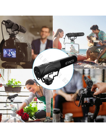 Synco M3 mikrofon nakamerowy kardioidalny z odsłuchem