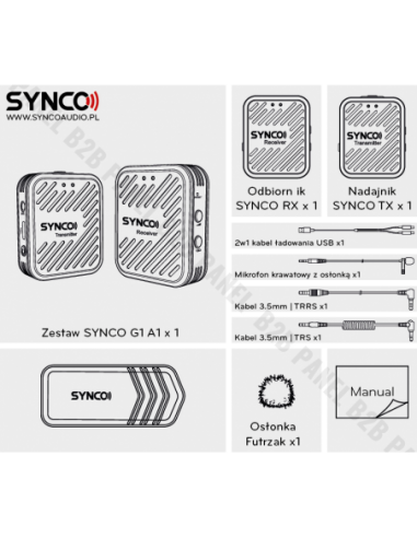Synco G1 A1 bezprzewodowy system mikrofonowy...