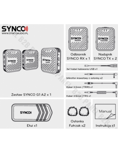 Synco G1 A2 bezprzewodowy system mikrofonowy...