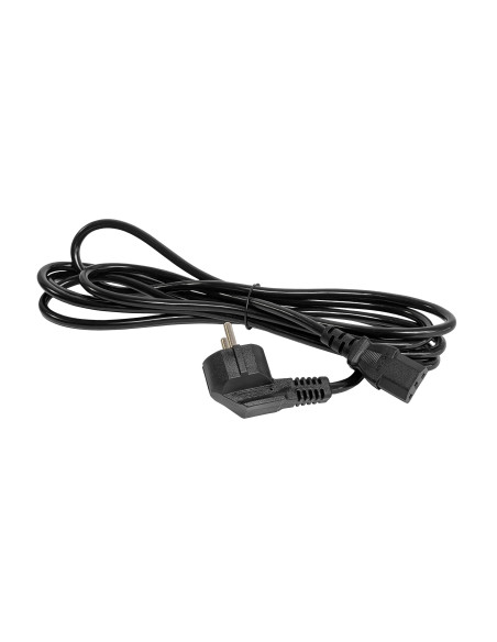 GlareOne Power Cable - angled plug CEE 7/7 (E/F) to C13 10A 250V 3.0 m