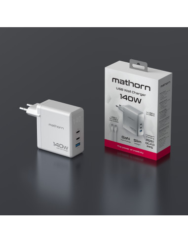 Ładowarka sieciowa Mathorn USB GaN 140W C2A1...