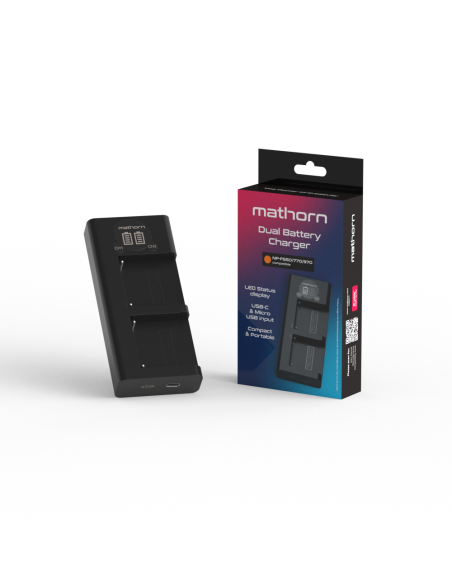 Mathorn Dual Battery Charger MBC-D700 USB-C for Sony NP-F Series